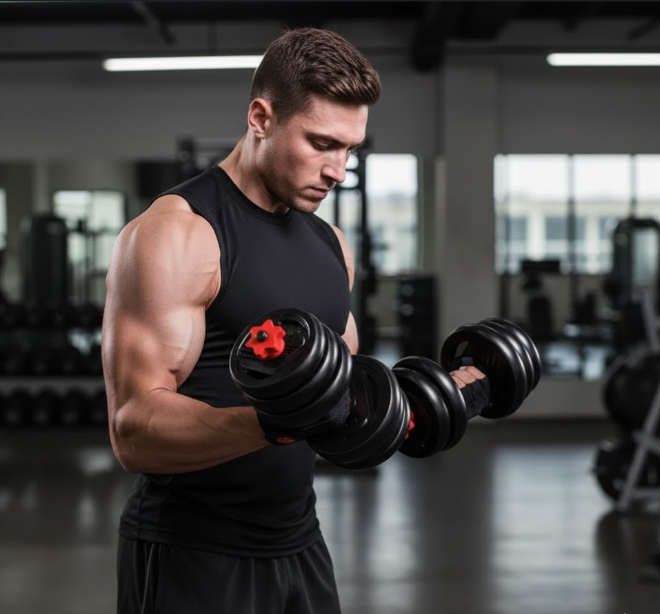 The AdjustaLift Dumbbell